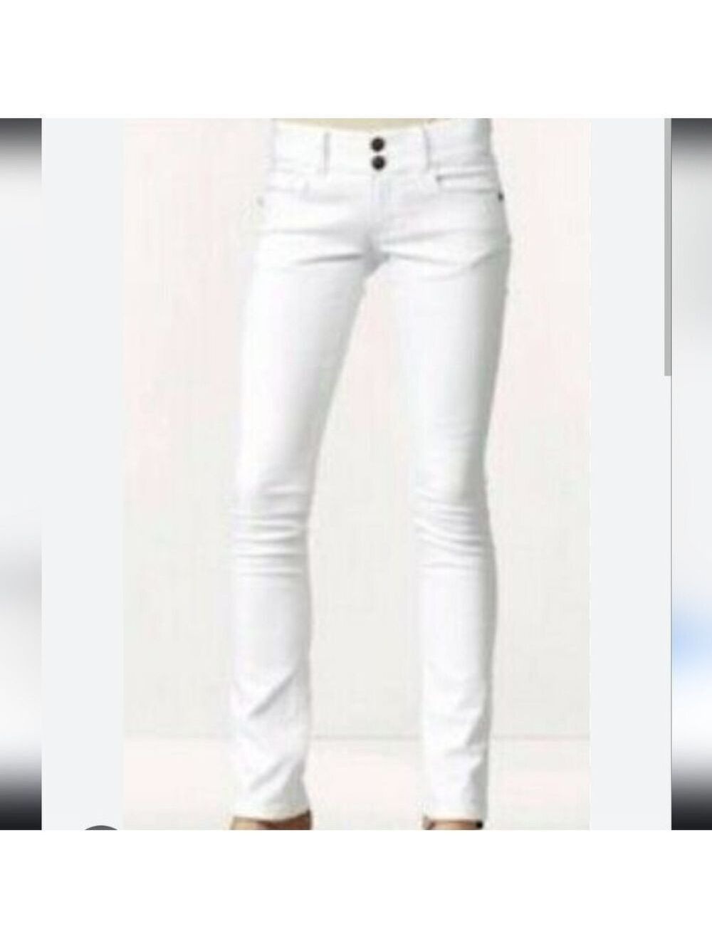Cabi Lou Lou white denim pants Size 6